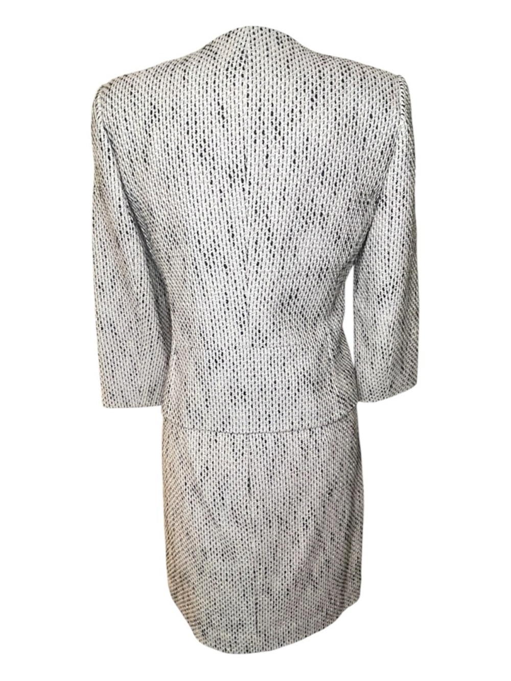 Vince Camuto Women's Two-Piece Tweed Skirt Suit with Black Trim Sz 6/2 - Picture 3 of 8